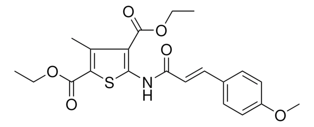 DIETHYL 5-((3-(4-METHOXYPHENYL)ACRYLOYL)AMINO)-3-ME-2,4-THIOPHENEDICARBOXYLATE AldrichCPR