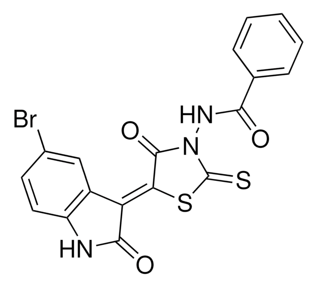 N-[(5Z)-5-(5-BROMO-2-OXO-1,2-DIHYDRO-3H-INDOL-3-YLIDENE)-4-OXO-2-THIOXO-1,3-THIAZOLIDIN-3-YL]BENZAMIDE AldrichCPR