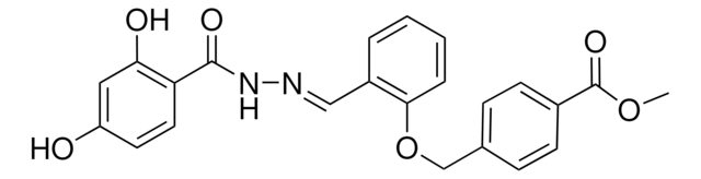 METHYL 4-((2-(2-(2,4-DIHYDROXYBENZOYL)CARBOHYDRAZONOYL)PHENOXY)METHYL)BENZOATE AldrichCPR