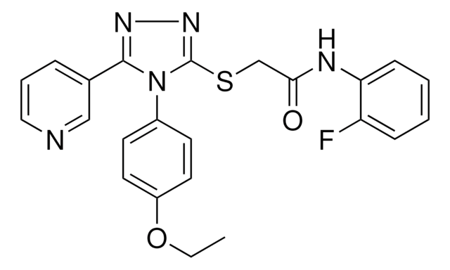 2-{[4-(4-ETHOXYPHENYL)-5-(3-PYRIDINYL)-4H-1,2,4-TRIAZOL-3-YL]SULFANYL}-N-(2-FLUOROPHENYL)ACETAMIDE AldrichCPR