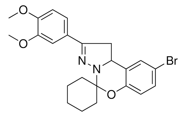 9-BROMO-2-(3,4-DIMETHOXYPHENYL)-1,10B-DIHYDROSPIRO[BENZO[E]PYRAZOLO[1,5-C][1,3]OXAZINE-5,1'-CYCLOHEXANE] AldrichCPR