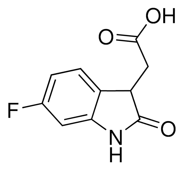 (6-Fluoro-2-oxo-2,3-dihydro-1H-indol-3-yl)acetic acid AldrichCPR