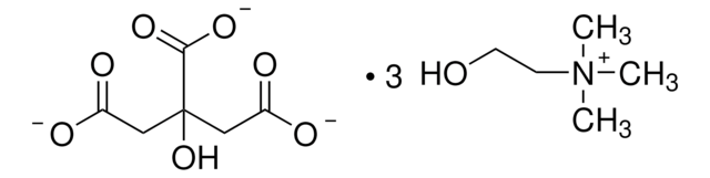 Tricholine citrate &#8805;65&#160;wt. % in H2O