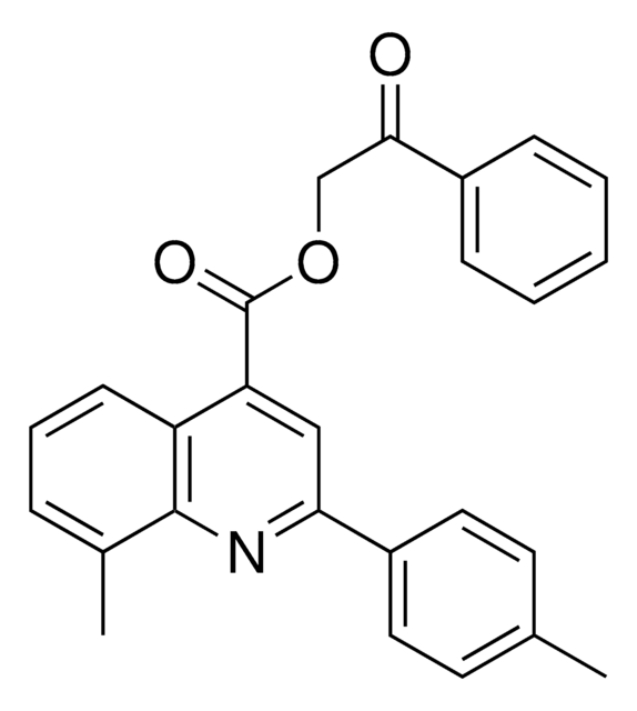 2-OXO-2-PHENYLETHYL 8-METHYL-2-(4-METHYLPHENYL)-4-QUINOLINECARBOXYLATE AldrichCPR