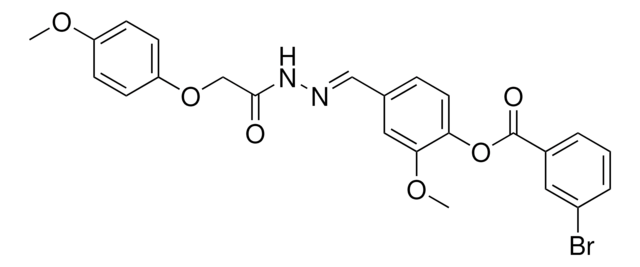 2-METHOXY-4-(2-((4-METHOXYPHENOXY)ACETYL)CARBOHYDRAZONOYL)PHENYL 3-BROMOBENZOATE AldrichCPR