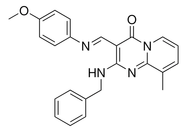 2-(BENZYLAMINO)-3-(((4-MEO-PHENYL)IMINO)ME)-9-ME-4H-PYRIDO(1,2-A)PYRIMIDIN-4-ONE AldrichCPR