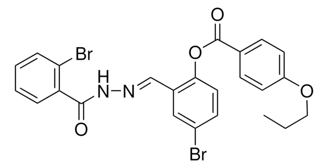 4-BROMO-2-(2-(2-BROMOBENZOYL)CARBOHYDRAZONOYL)PHENYL 4-PROPOXYBENZOATE AldrichCPR