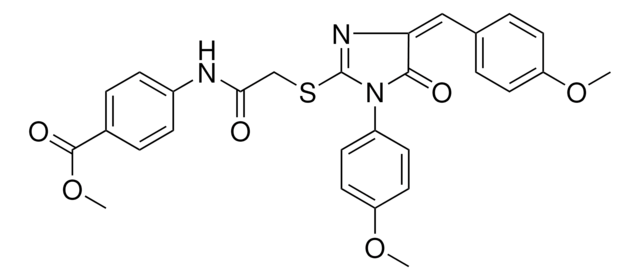 METHYL 4-[({[(4E)-4-(4-METHOXYBENZYLIDENE)-1-(4-METHOXYPHENYL)-5-OXO-4,5-DIHYDRO-1H-IMIDAZOL-2-YL]SULFANYL}ACETYL)AMINO]BENZOATE AldrichCPR