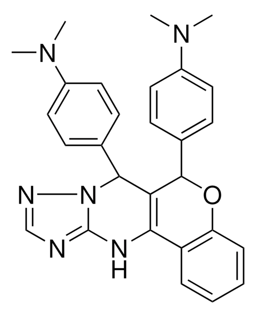 N-(4-{6-[4-(DIMETHYLAMINO)PHENYL]-7,12-DIHYDRO-6H-CHROMENO[4,3-D][1,2,4]TRIAZOLO[1,5-A]PYRIMIDIN-7-YL}PHENYL)-N,N-DIMETHYLAMINE AldrichCPR