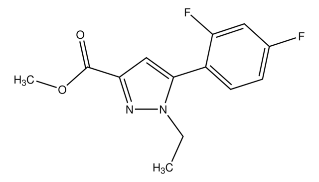 Methyl 1-ethyl-5-(2,4-difluorophenyl)-1H-pyrazole-3-carboxylate AldrichCPR