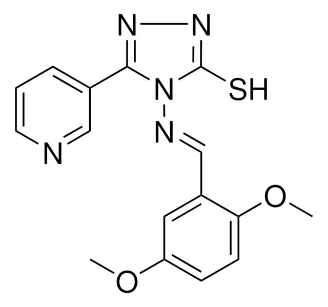 4-{[(E)-(2,5-DIMETHOXYPHENYL)METHYLIDENE]AMINO}-5-(3-PYRIDINYL)-4H-1,2,4-TRIAZOLE-3-THIOL AldrichCPR