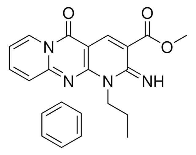 METHYL 2-IMINO-5-OXO-1-PROPYL-1,5-DIHYDRO-2H-DIPYRIDO[1,2-A:2,3-D]PYRIMIDINE-3-CARBOXYLATE COMPOUND WITH BENZENE AldrichCPR