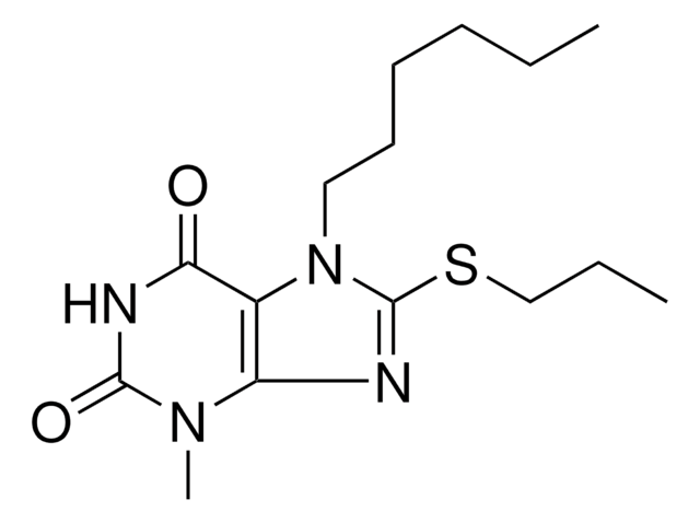 7-HEXYL-3-METHYL-8-(PROPYLTHIO)-3,7-DIHYDRO-1H-PURINE-2,6-DIONE AldrichCPR