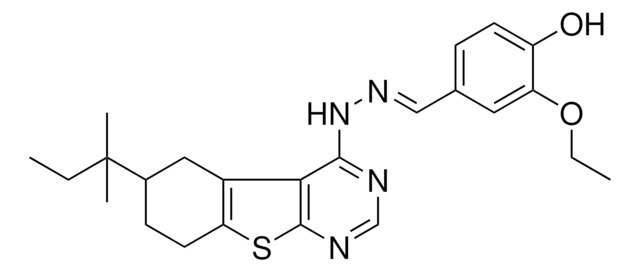 3-ETHOXY-4-HYDROXYBENZALDEHYDE (6-TERT-PENTYL-5,6,7,8-TETRAHYDRO[1]BENZOTHIENO[2,3-D]PYRIMIDIN-4-YL)HYDRAZONE AldrichCPR