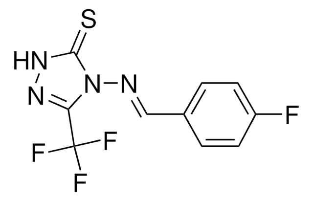 4-{[(E)-(4-FLUOROPHENYL)METHYLIDENE]AMINO}-5-(TRIFLUOROMETHYL)-2,4-DIHYDRO-3H-1,2,4-TRIAZOLE-3-THIONE AldrichCPR