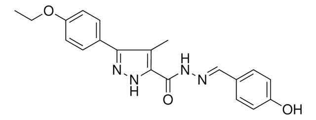 3-(4-ETHOXYPHENYL)-N'-(4-HYDROXYBENZYLIDENE)-4-ME-1H-PYRAZOLE-5-CARBOHYDRAZIDE AldrichCPR