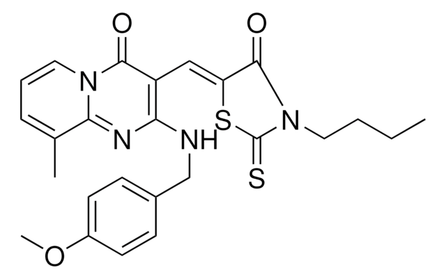 3-[(Z)-(3-BUTYL-4-OXO-2-THIOXO-1,3-THIAZOLIDIN-5-YLIDENE)METHYL]-2-[(4-METHOXYBENZYL)AMINO]-9-METHYL-4H-PYRIDO[1,2-A]PYRIMIDIN-4-ONE AldrichCPR