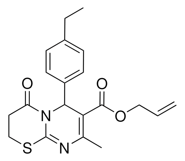 ALLYL 6-(4-ETHYLPHENYL)-8-METHYL-4-OXO-3,4-DIHYDRO-2H,6H-PYRIMIDO[2,1-B][1,3]THIAZINE-7-CARBOXYLATE AldrichCPR