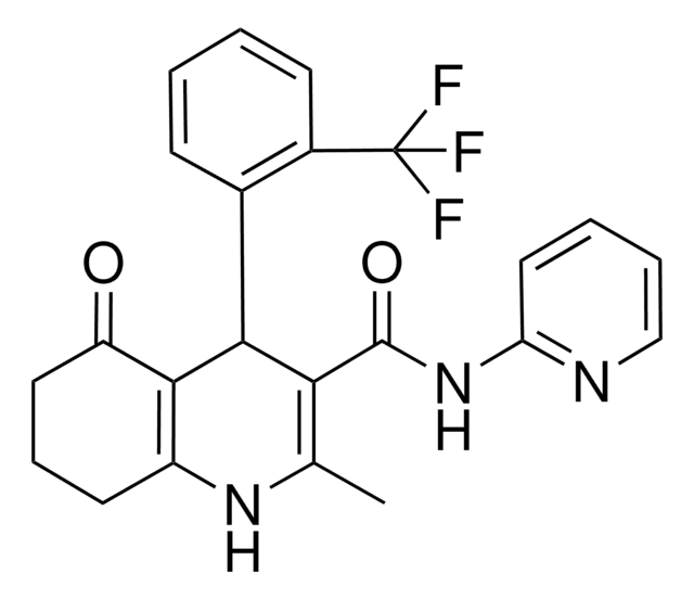 2-METHYL-5-OXO-N-(2-PYRIDINYL)-4-[2-(TRIFLUOROMETHYL)PHENYL]-1,4,5,6,7,8-HEXAHYDRO-3-QUINOLINECARBOXAMIDE AldrichCPR