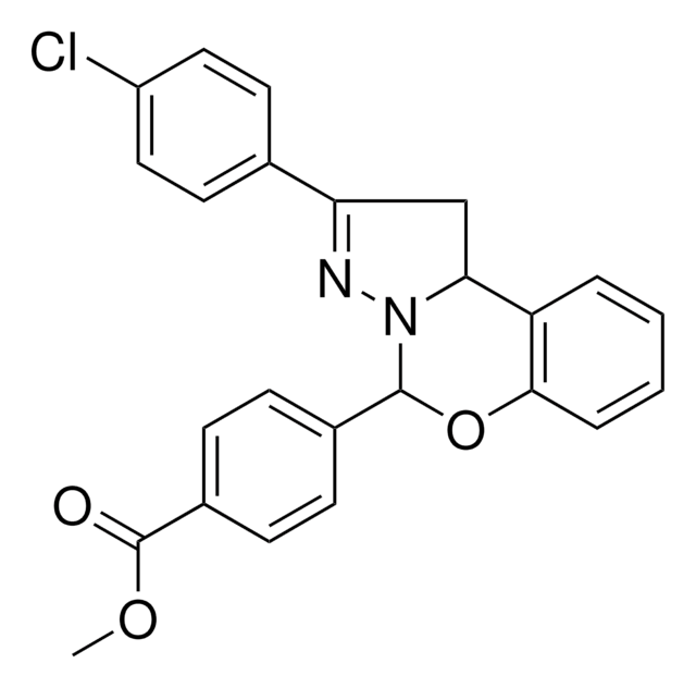 ME 4-(2-(4-CL-PHENYL)-1,10B-DIHYDROPYRAZOLO(1,5-C)(1,3)BENZOXAZIN-5-YL)BENZOATE AldrichCPR