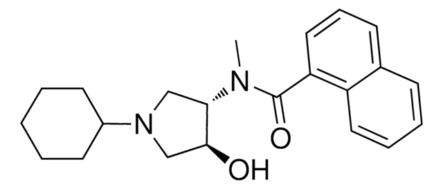 N-[(3S,4S)-1-cyclohexyl-4-hydroxy-3-pyrrolidinyl]-N-methyl-1-naphthamide AldrichCPR