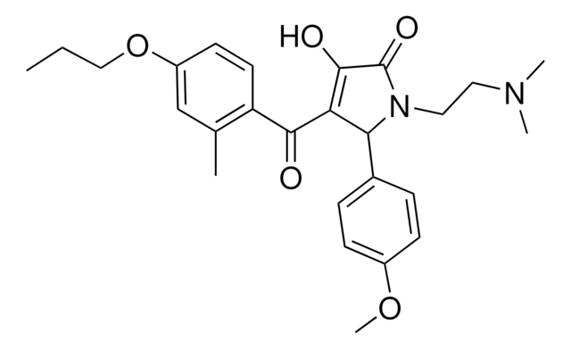 1-[2-(DIMETHYLAMINO)ETHYL]-3-HYDROXY-5-(4-METHOXYPHENYL)-4-(2-METHYL-4-PROPOXYBENZOYL)-1,5-DIHYDRO-2H-PYRROL-2-ONE AldrichCPR