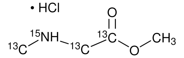 Sarcosine-13C3, 15N methyl ester hydrochloride 99 atom % 15N, 99 atom % 13C, 97% (CP)