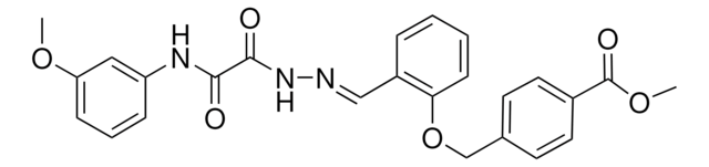 METHYL 4-((2-(2-((3-METHOXYANILINO)(OXO)ACETYL)CARBOHYDRAZONOYL)PHENOXY)METHYL)BENZOATE AldrichCPR