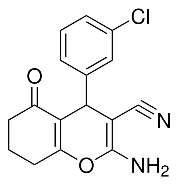 2-AMINO-4-(3-CHLORO-PHENYL)-5-OXO-5,6,7,8-TETRAHYDRO-4H-CHROMENE-3-CARBONITRILE AldrichCPR