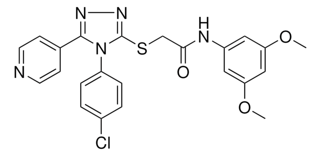 2-{[4-(4-CHLOROPHENYL)-5-(4-PYRIDINYL)-4H-1,2,4-TRIAZOL-3-YL]SULFANYL}-N-(3,5-DIMETHOXYPHENYL)ACETAMIDE AldrichCPR