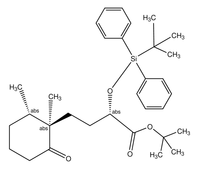 TERT-BUTYL (2S)-2-{[TERT-BUTYL(DIPHENYL)SILYL]OXY}-4-[(1R,2S)-1,2-DIMETHYL-6-OXOCYCLOHEXYL]BUTANOATE AldrichCPR