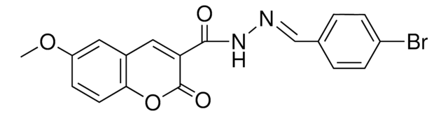 6-METHOXY-2-OXO-2H-CHROMENE-3-CARBOXYLIC ACID (4-BROMO-BENZYLIDENE)-HYDRAZIDE AldrichCPR