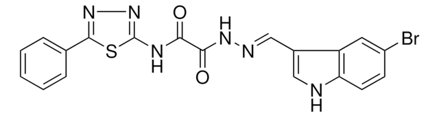 2-{(2E)-2-[(5-BROMO-1H-INDOL-3-YL)METHYLENE]HYDRAZINO}-2-OXO-N-(5-PHENYL-1,3,4-THIADIAZOL-2-YL)ACETAMIDE AldrichCPR