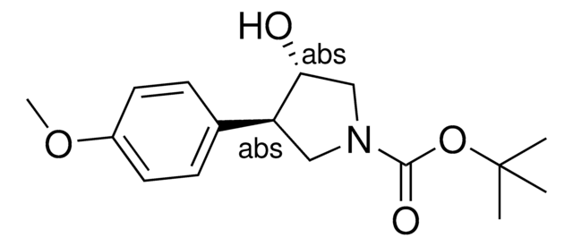 tert-Butyl (3S,4R)-3-hydroxy-4-(4-methoxyphenyl)-1-pyrrolidinecarboxylate AldrichCPR