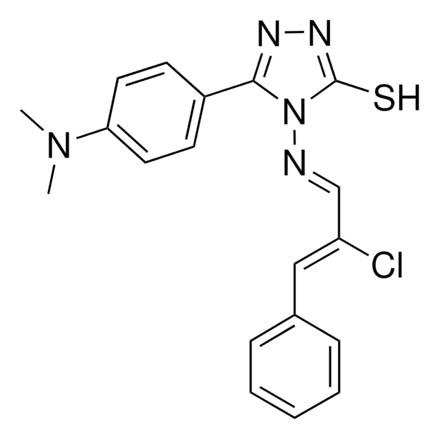 4-{[(E,2Z)-2-CHLORO-3-PHENYL-2-PROPENYLIDENE]AMINO}-5-[4-(DIMETHYLAMINO)PHENYL]-4H-1,2,4-TRIAZOLE-3-THIOL AldrichCPR