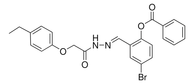 4-BROMO-2-(2-((4-ETHYLPHENOXY)ACETYL)CARBOHYDRAZONOYL)PHENYL BENZOATE AldrichCPR