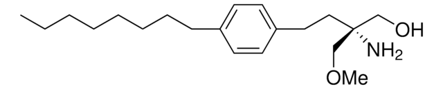 (R)-FTY720-OMe (R)-2-amino-2-(methoxymethyl)-4-(4-octylphenyl)butan-1-ol, neat oil