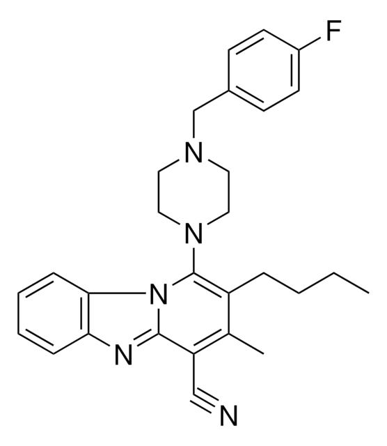 2-BUTYL-1-[4-(4-FLUOROBENZYL)-1-PIPERAZINYL]-3-METHYLPYRIDO[1,2-A]BENZIMIDAZOLE-4-CARBONITRILE AldrichCPR