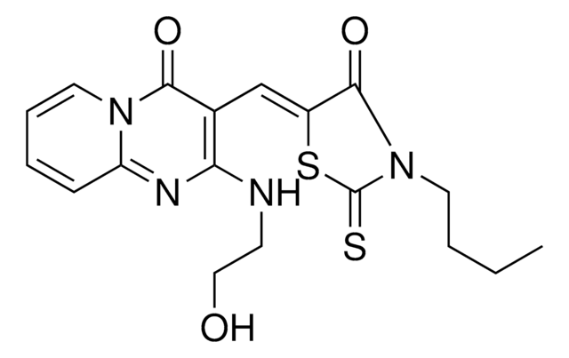 3-[(Z)-(3-BUTYL-4-OXO-2-THIOXO-1,3-THIAZOLIDIN-5-YLIDENE)METHYL]-2-[(2-HYDROXYETHYL)AMINO]-4H-PYRIDO[1,2-A]PYRIMIDIN-4-ONE AldrichCPR