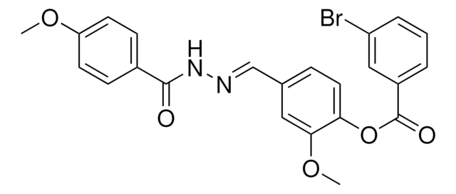 2-METHOXY-4-(2-(4-METHOXYBENZOYL)CARBOHYDRAZONOYL)PHENYL 3-BROMOBENZOATE AldrichCPR