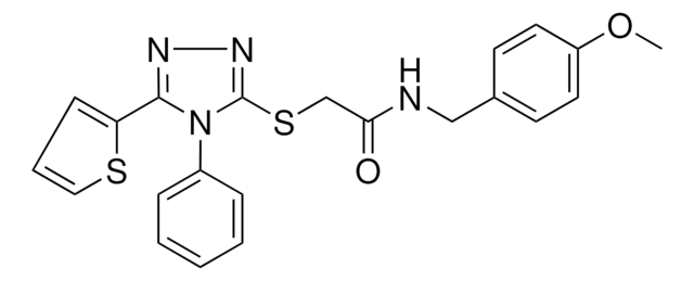 N-(4-METHOXYBENZYL)-2-{[4-PHENYL-5-(2-THIENYL)-4H-1,2,4-TRIAZOL-3-YL]SULFANYL}ACETAMIDE AldrichCPR