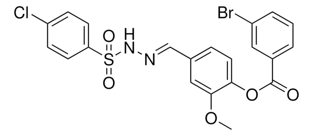 4-(2-((4-CHLOROPHENYL)SULFONYL)CARBOHYDRAZONOYL)-2-METHOXYPHENYL 3-BROMOBENZOATE AldrichCPR