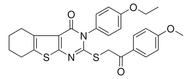 3-(4-ETHOXYPHENYL)-2-{[2-(4-METHOXYPHENYL)-2-OXOETHYL]SULFANYL}-5,6,7,8-TETRAHYDRO[1]BENZOTHIENO[2,3-D]PYRIMIDIN-4(3H)-ONE AldrichCPR