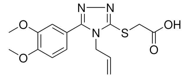 (4-ALLYL-5-(3,4-DIMETHOXY-PHENYL)-4H-(1,2,4)TRIAZOL-3-YLSULFANYL)-ACETIC ACID AldrichCPR