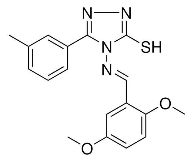 4-{[(E)-(2,5-DIMETHOXYPHENYL)METHYLIDENE]AMINO}-5-(3-METHYLPHENYL)-4H-1,2,4-TRIAZOLE-3-THIOL AldrichCPR