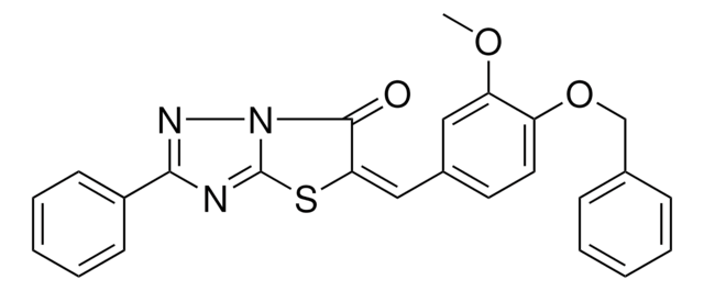 (5E)-5-[4-(BENZYLOXY)-3-METHOXYBENZYLIDENE]-2-PHENYL[1,3]THIAZOLO[3,2-B][1,2,4]TRIAZOL-6(5H)-ONE AldrichCPR