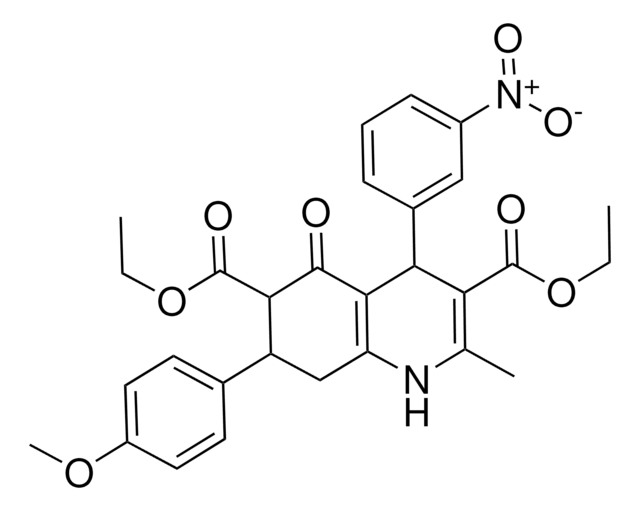 DIETHYL 7-(4-METHOXYPHENYL)-2-METHYL-4-(3-NITROPHENYL)-5-OXO-1,4,5,6,7,8-HEXAHYDRO-3,6-QUINOLINEDICARBOXYLATE AldrichCPR