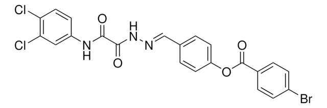 4-(2-((3,4-DICHLOROANILINO)(OXO)ACETYL)CARBOHYDRAZONOYL)PHENYL 4-BROMOBENZOATE AldrichCPR