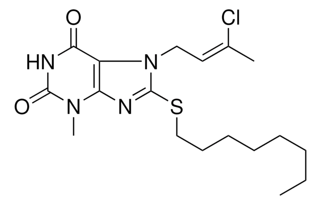 7-(3-CHLORO-BUT-2-ENYL)-3-METHYL-8-OCTYLSULFANYL-3,7-DIHYDRO-PURINE-2,6-DIONE AldrichCPR