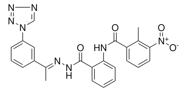 2-METHYL-3-NITRO-N-{2-[((2E)-2-{1-[3-(1H-TETRAAZOL-1-YL)PHENYL]ETHYLIDENE}HYDRAZINO)CARBONYL]PHENYL}BENZAMIDE AldrichCPR